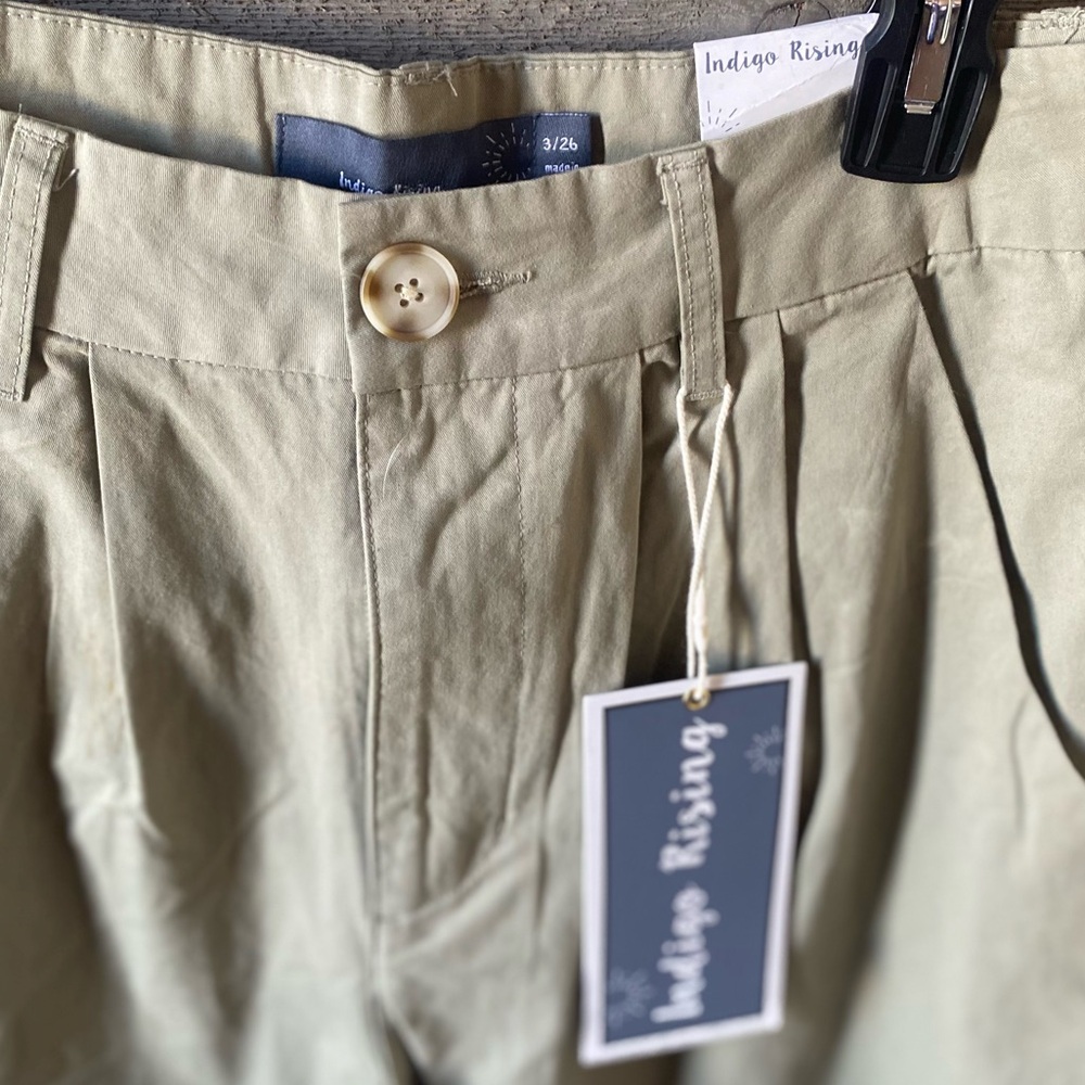 NWT Indigo Rising Wide Leg Khaki - Picture 4 of 4